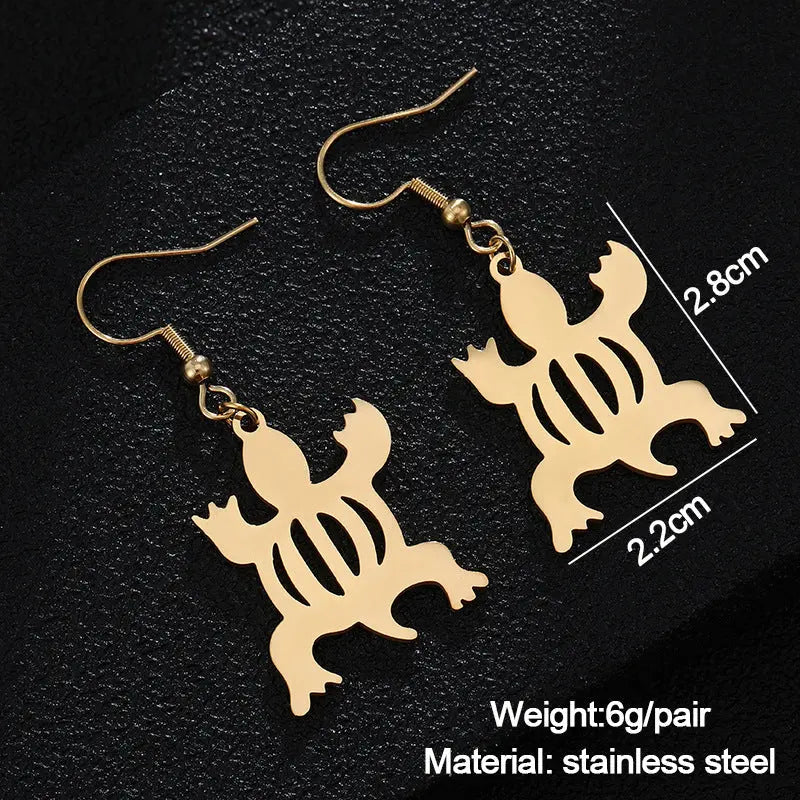 Adinkra Fashion Hollowed-out ear rings Funky African
