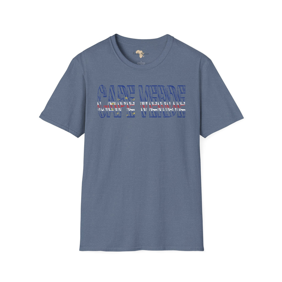 Cabo Verde text unisex softstyle tee Funky African