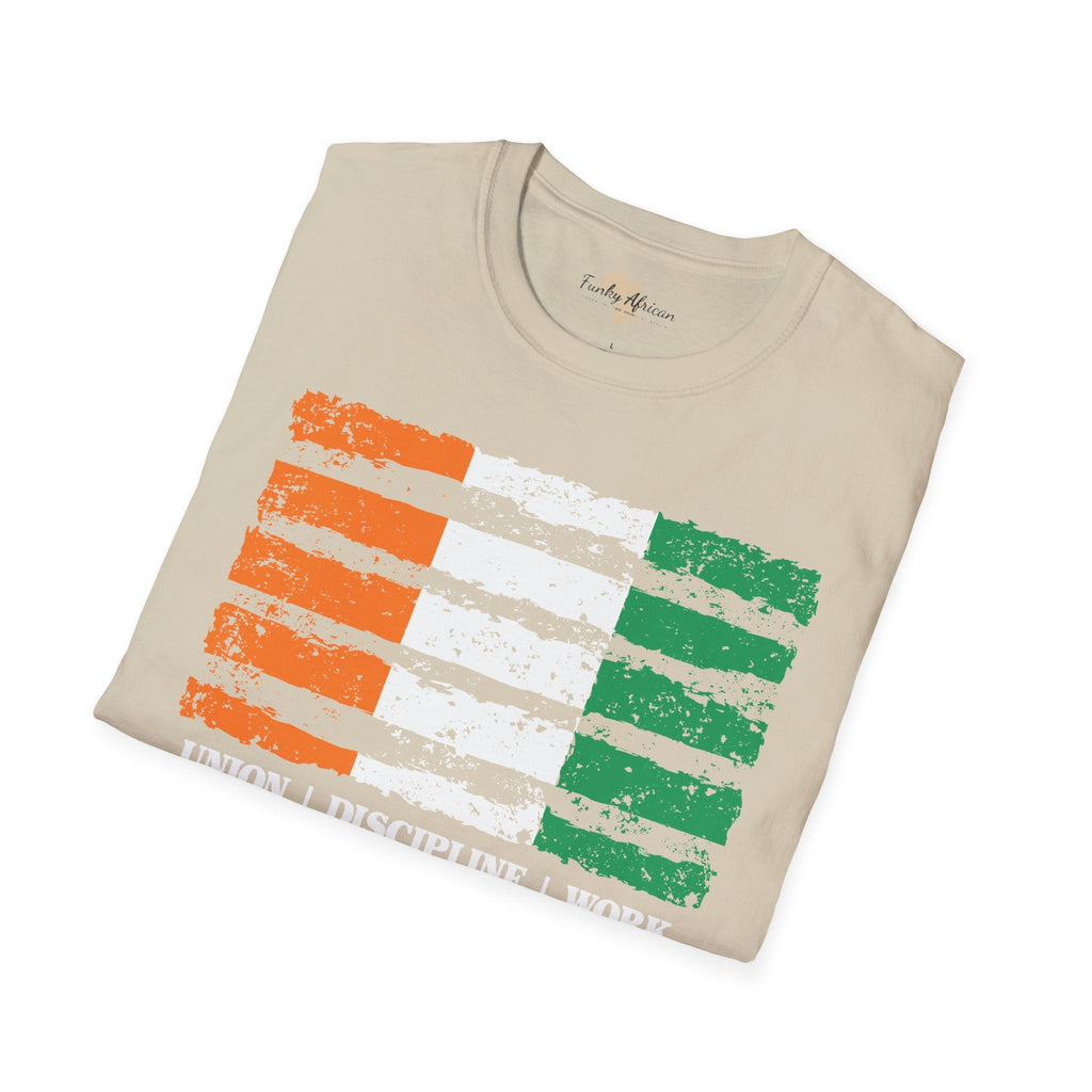Côte d'Ivoire strip unisex softstyle tee Funky African