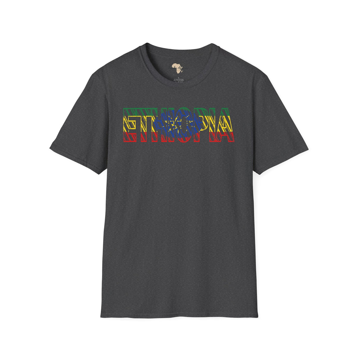 Ethiopia text unisex softstyle tee Funky African