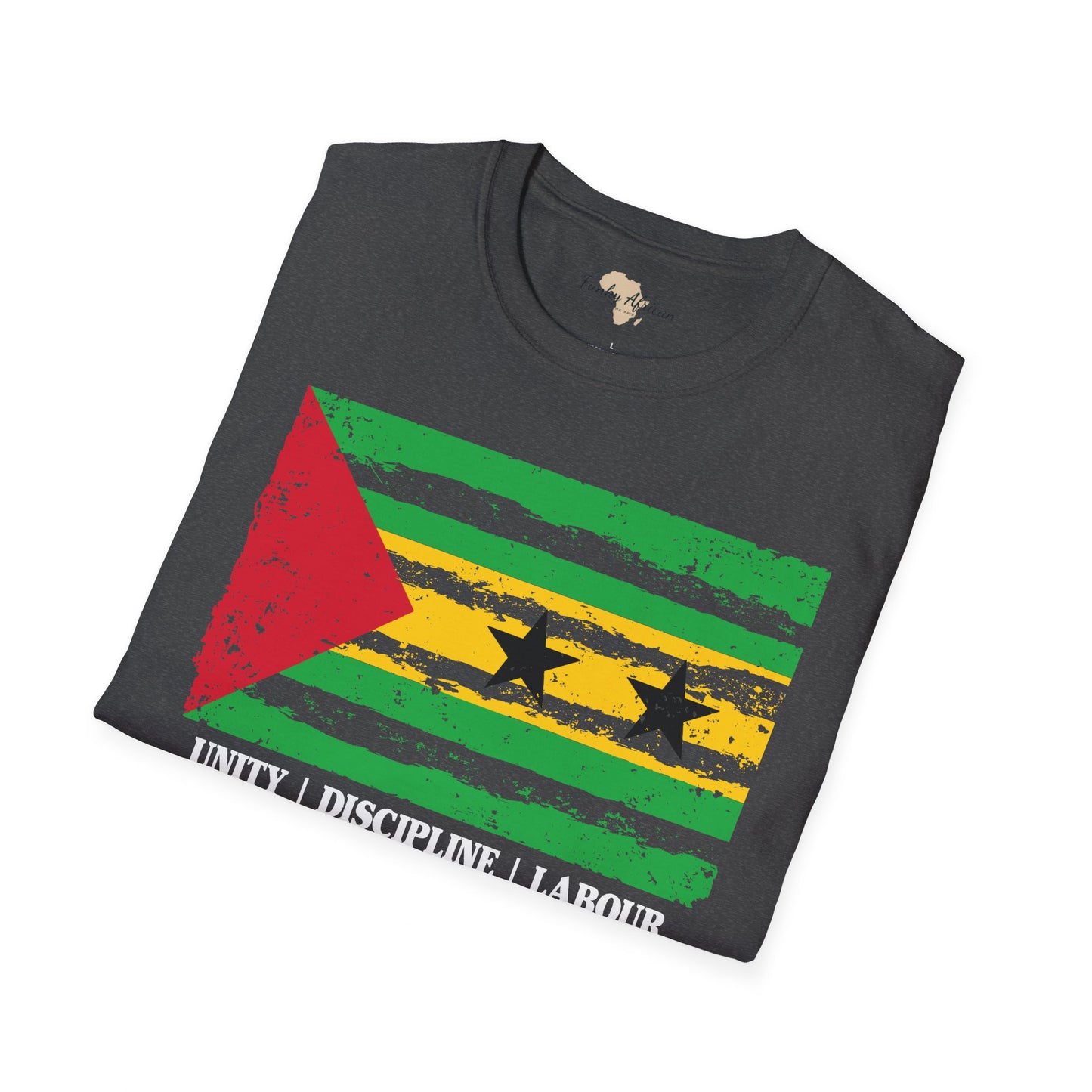 São Tomé and Príncipe strip unisex softstyle tee