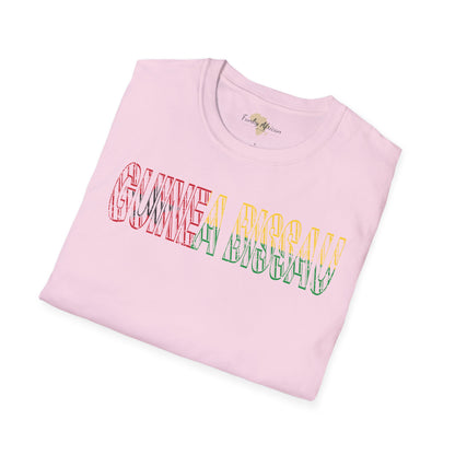 Guinea-Bissau text unisex softstyle tee