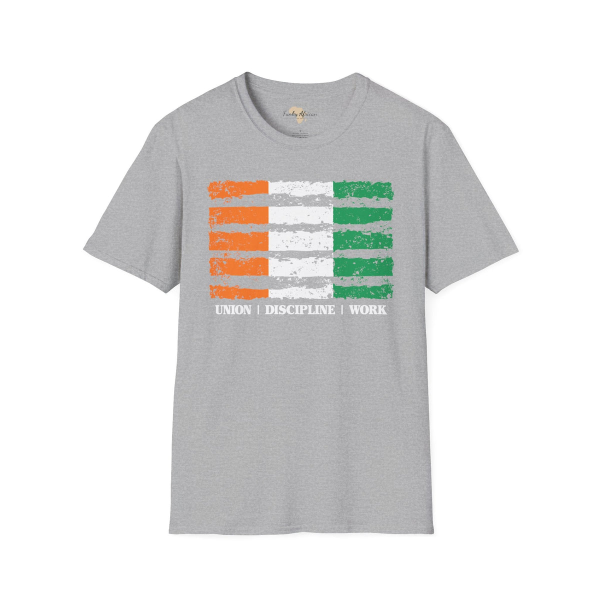 Côte d'Ivoire strip unisex softstyle tee Funky African
