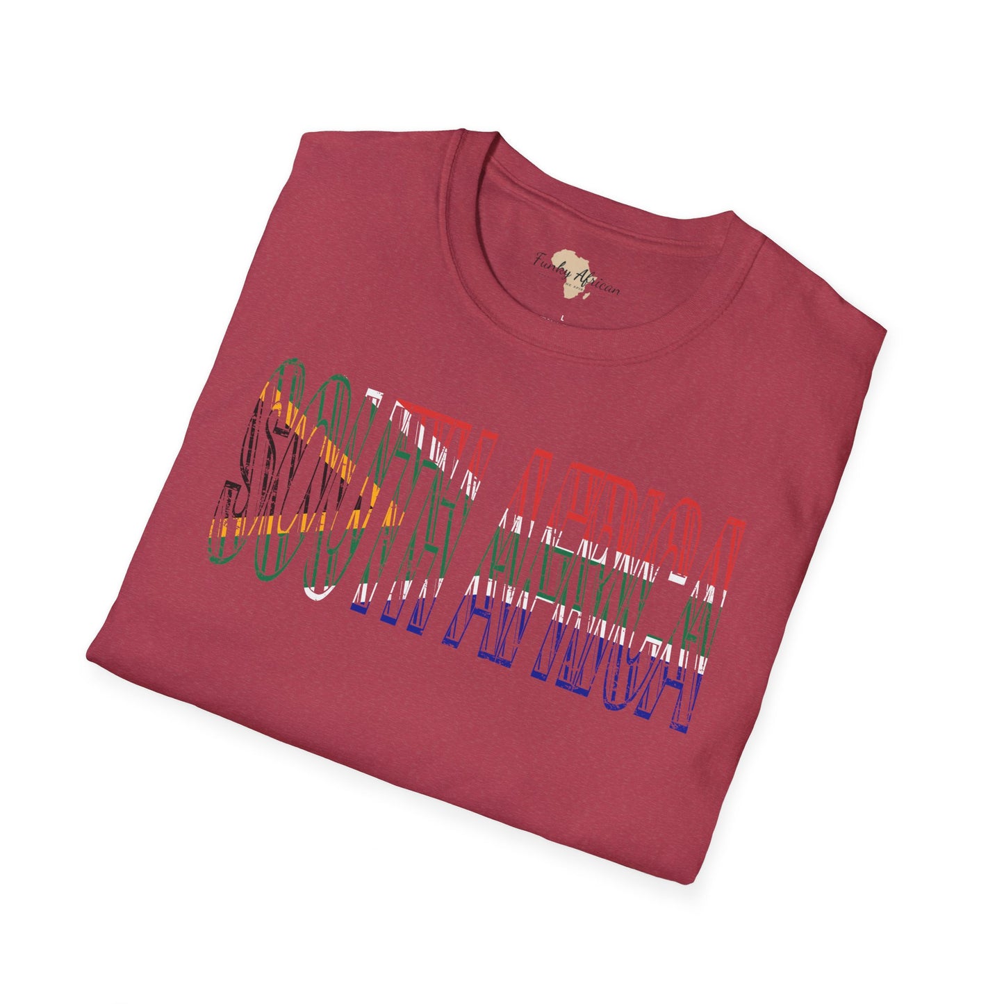 South African text unisex softstyle tee