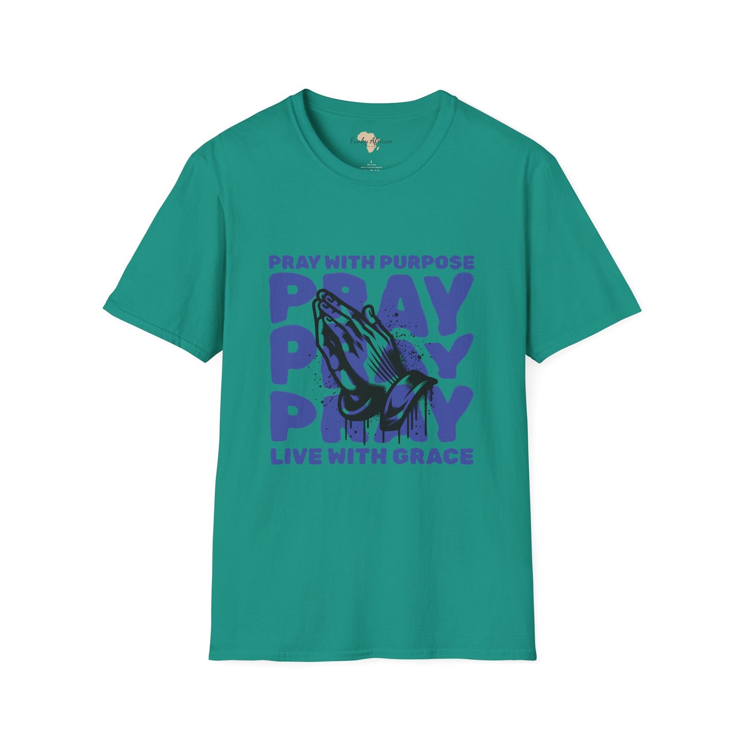 Pray with purpose unisex softstyle tee