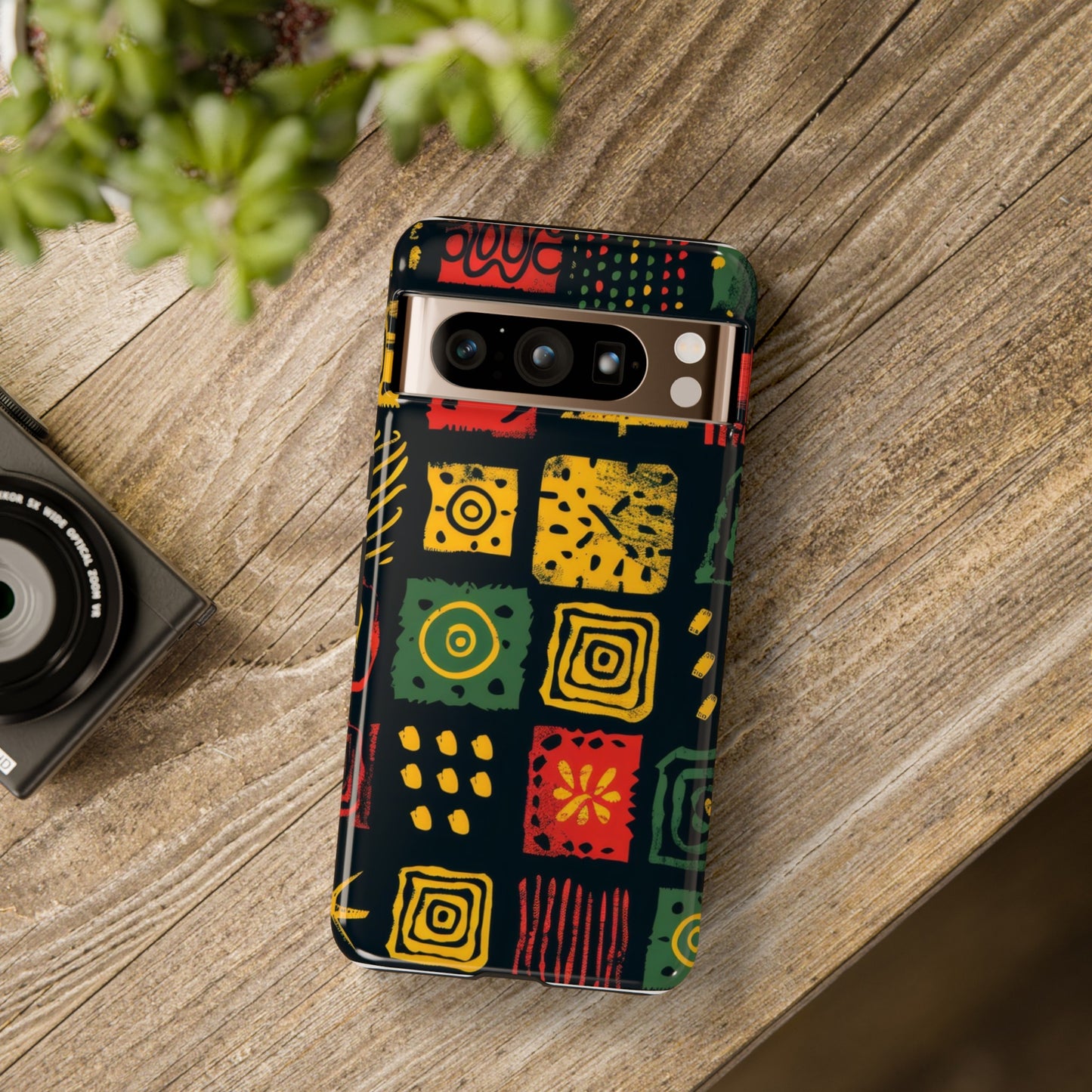 African Print Google Pixel Tough Cases