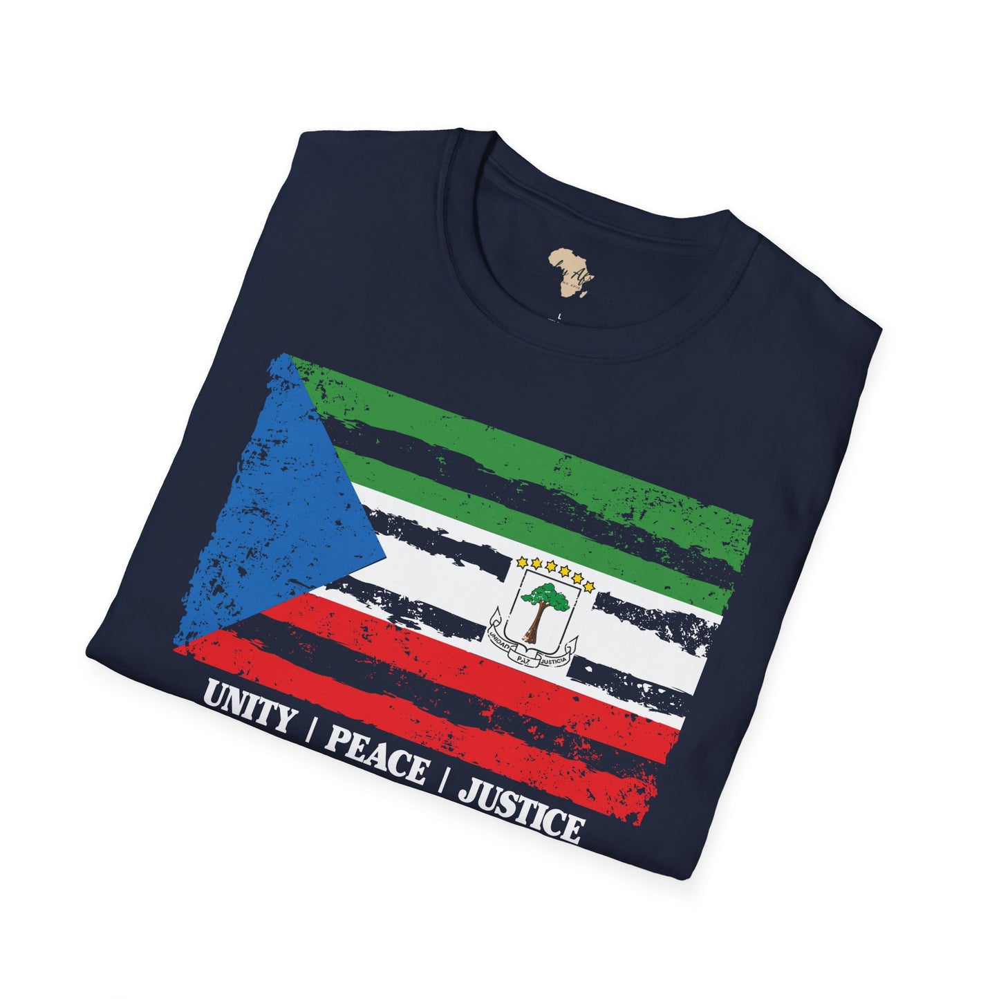 Equatorial Guinea strip unisex softstyle tee