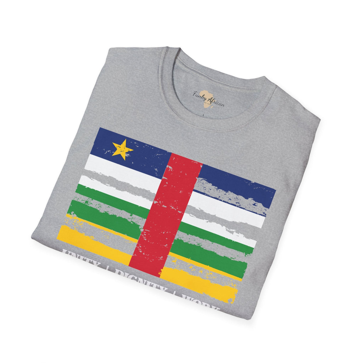 Central African Republic strip unisex softstyle tee Funky African