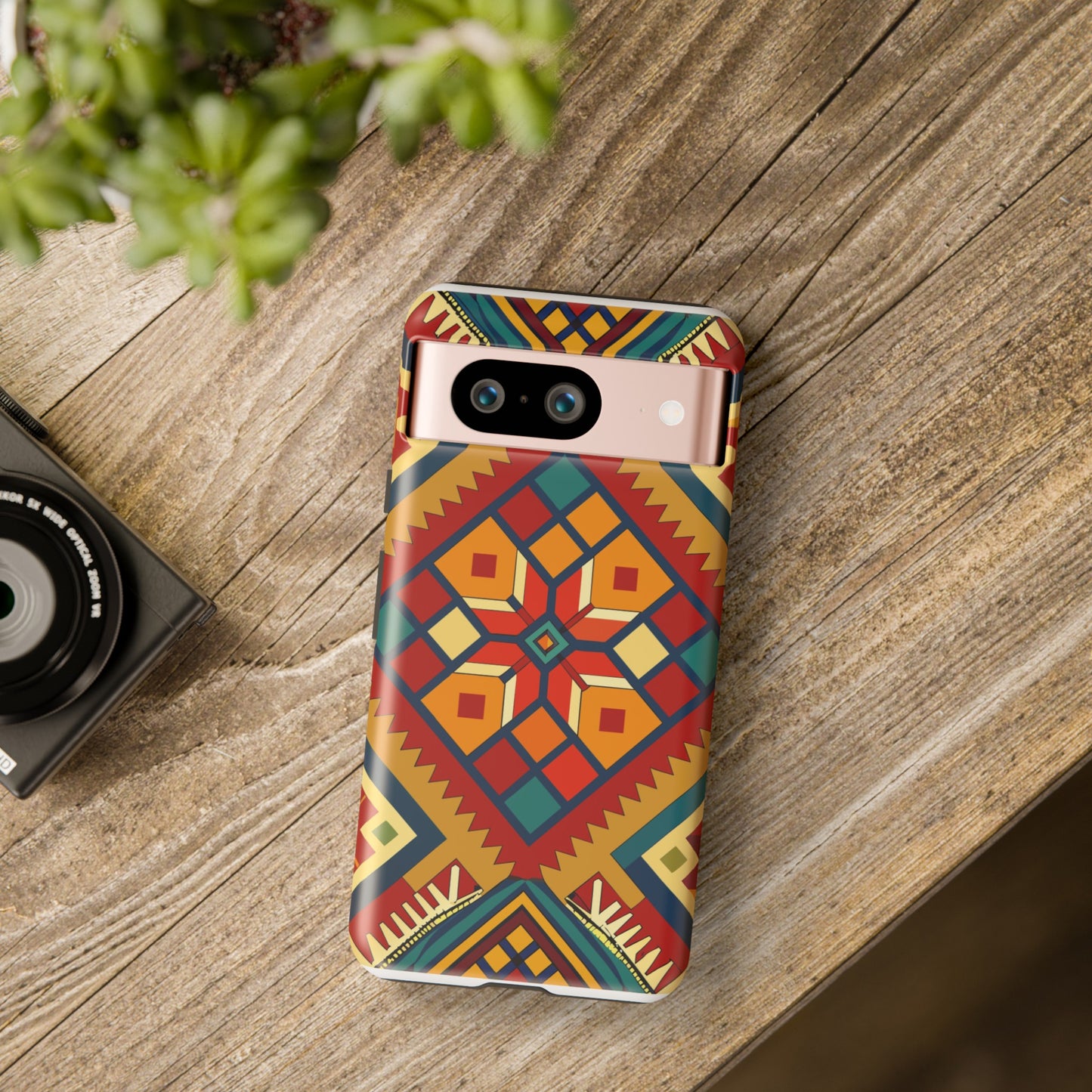 African Print Google Pixel Tough Cases