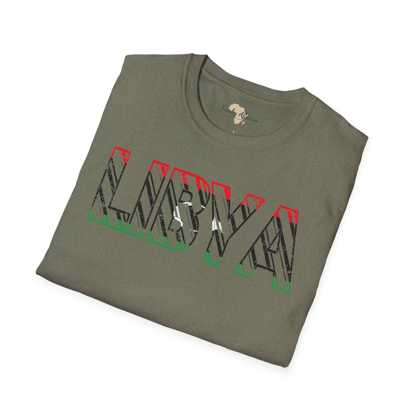 Libya text unisex softstyle tee