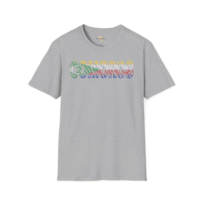 Comoros text unisex softstyle tee