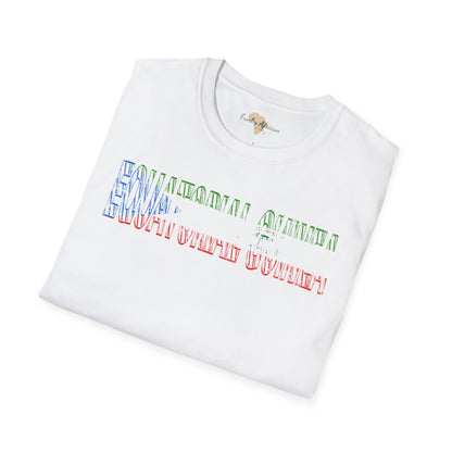 Equatorial Guinea text unisex softstyle tee