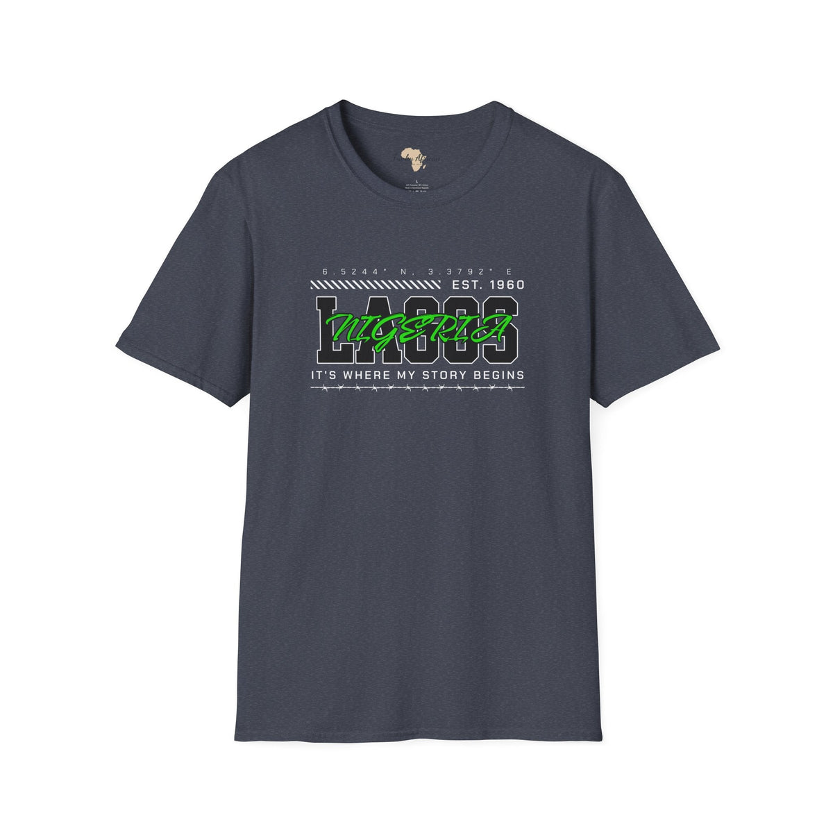 Lagos nigeria unisex softstyle tee Funky African