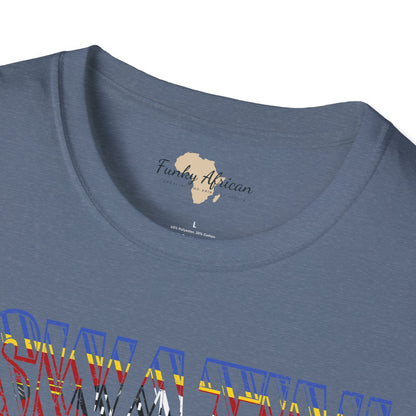 Eswatini text unisex softstyle tee