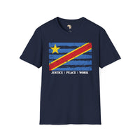 DR Congo strip unisex softstyle tee Funky African