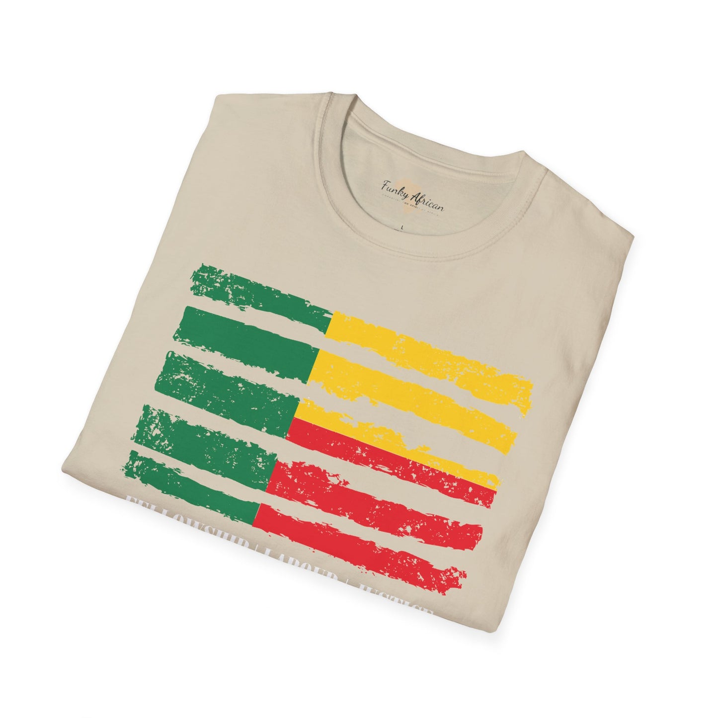 Benin strip unisex softstyle tee