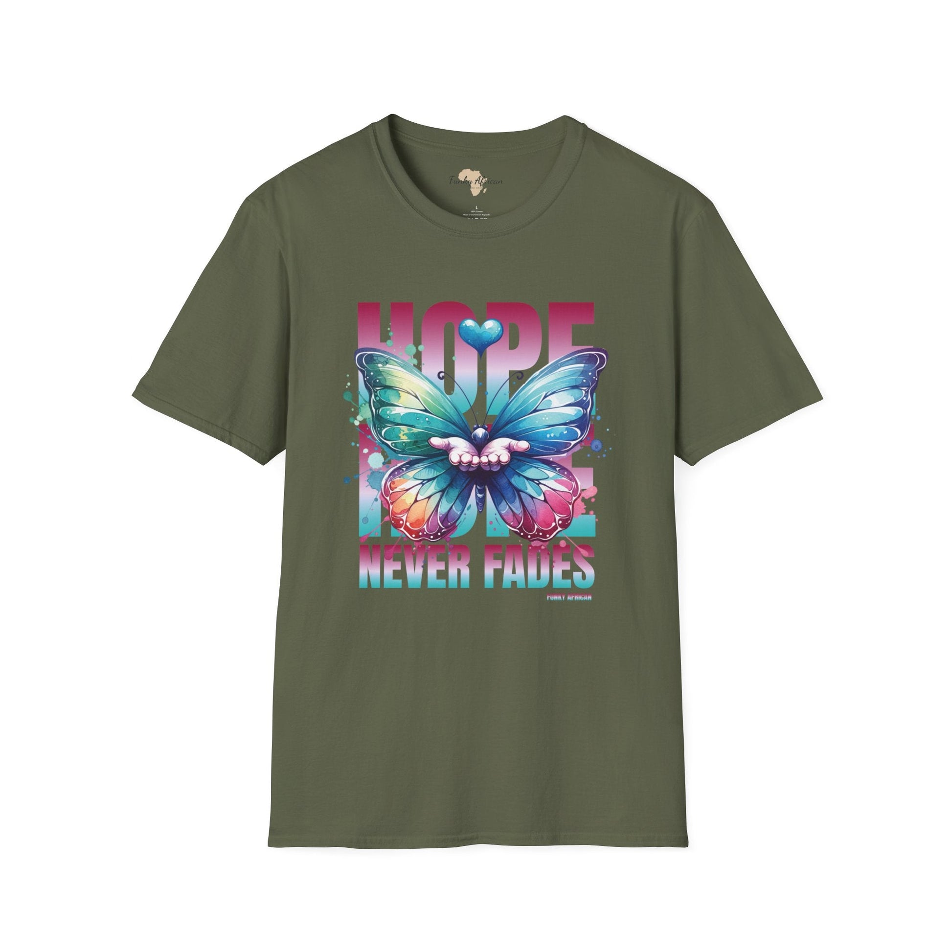 Hope never fails unisex softstyle tee Funky African