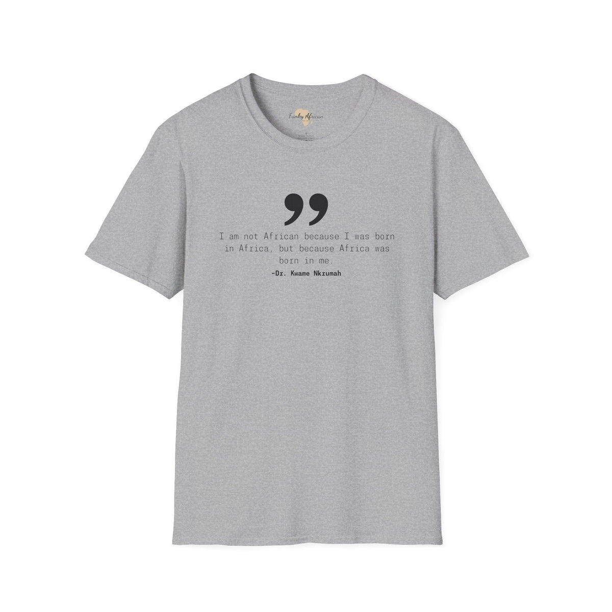 Africa in me unisex softstyle tee Funky African