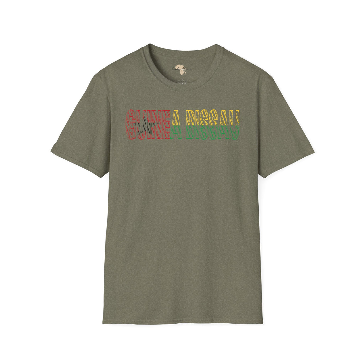 Guinea-Bissau text unisex softstyle tee Funky African