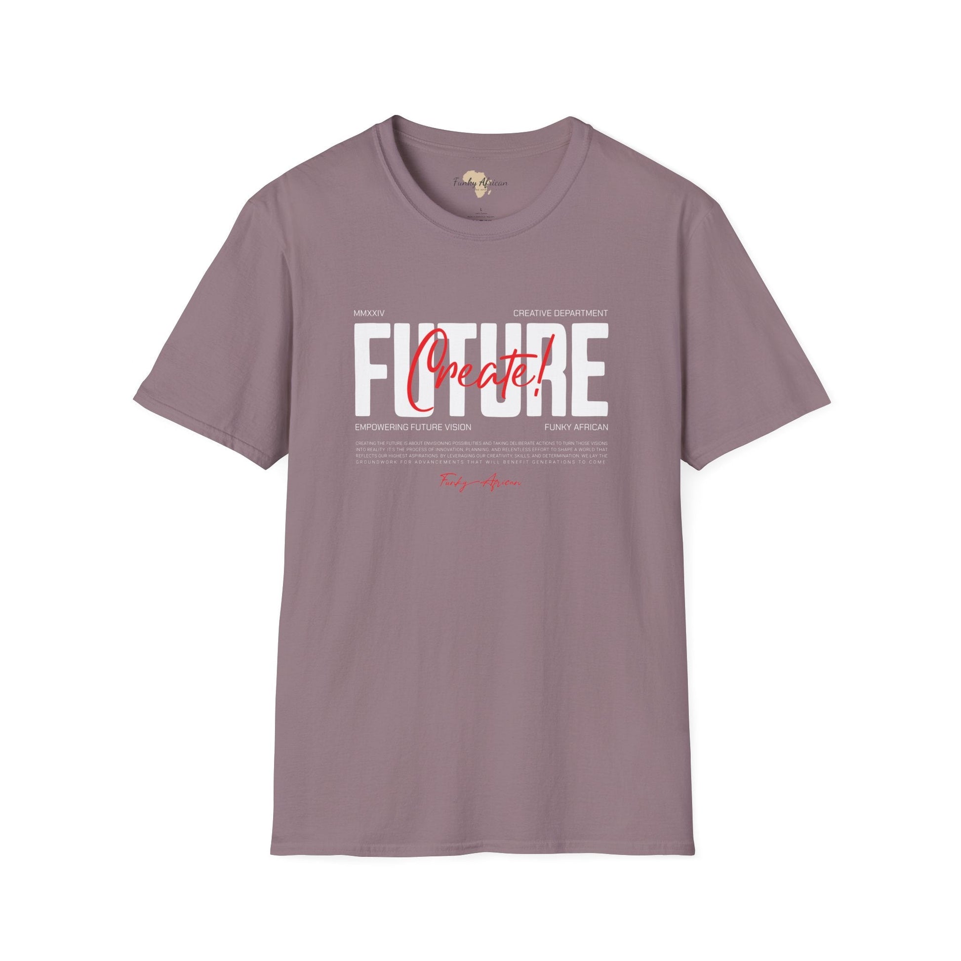 Create your future unisex softstyle tee Funky African