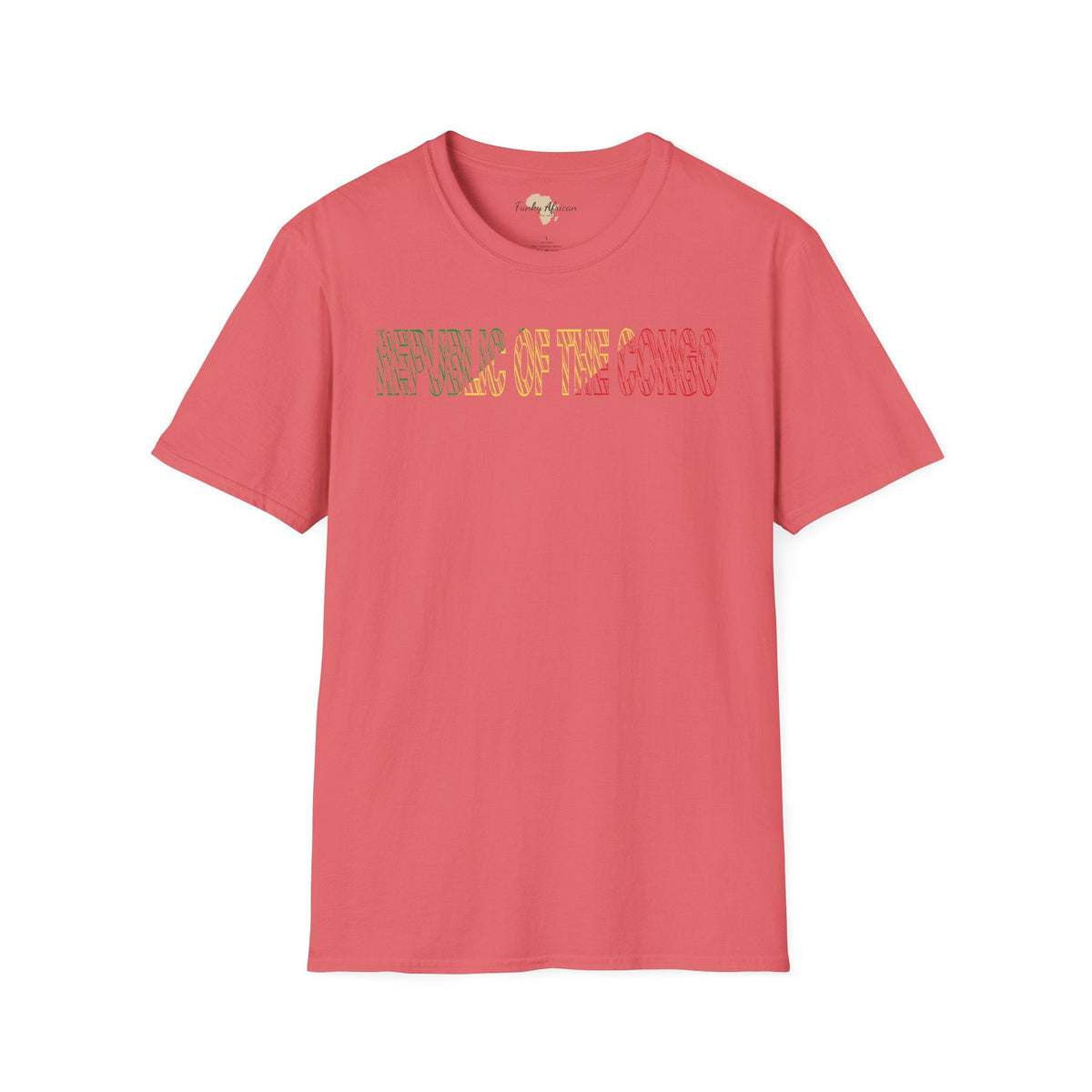 Republic of the Congo text unisex softstyle tee Funky African