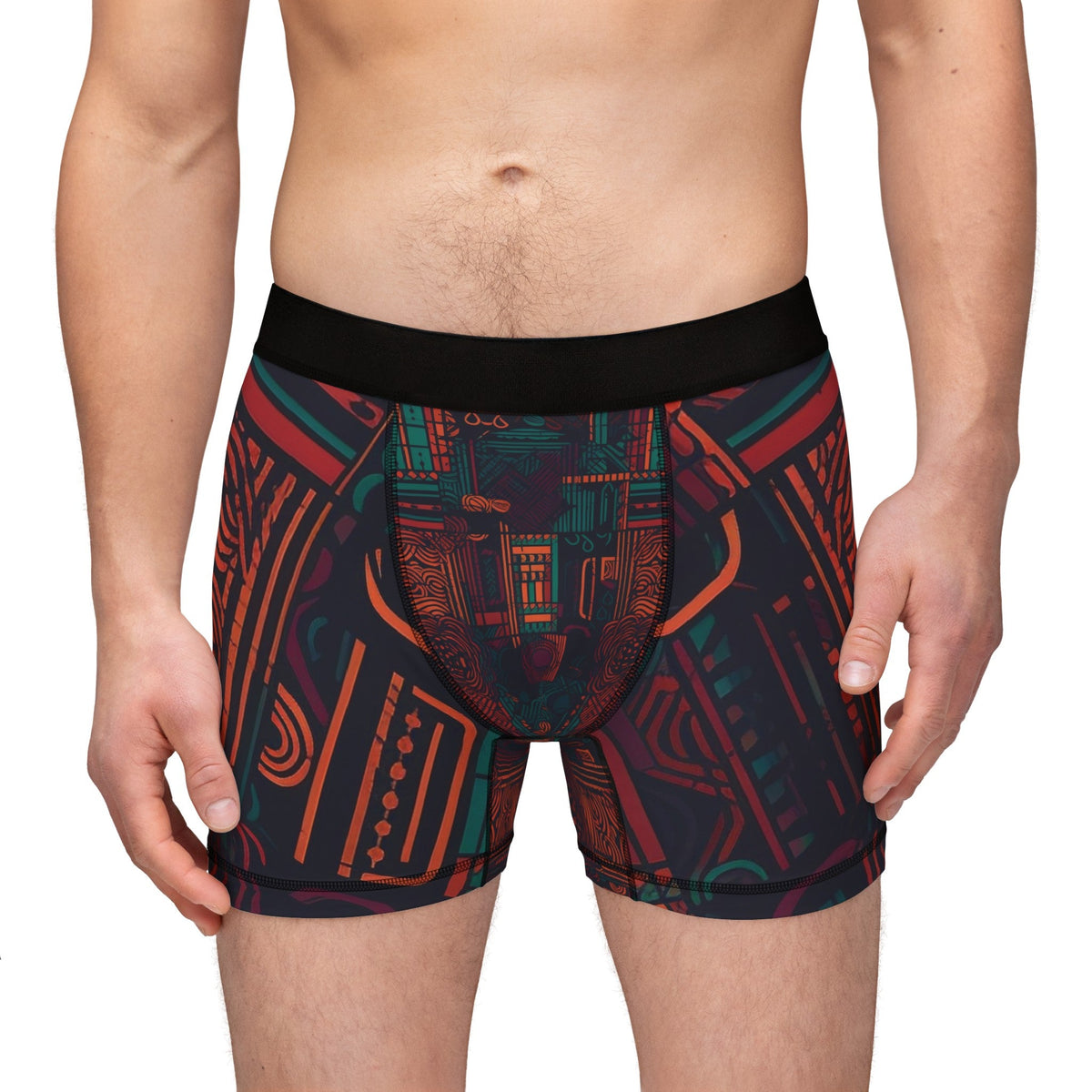 African Print Men's Boxers Funky African