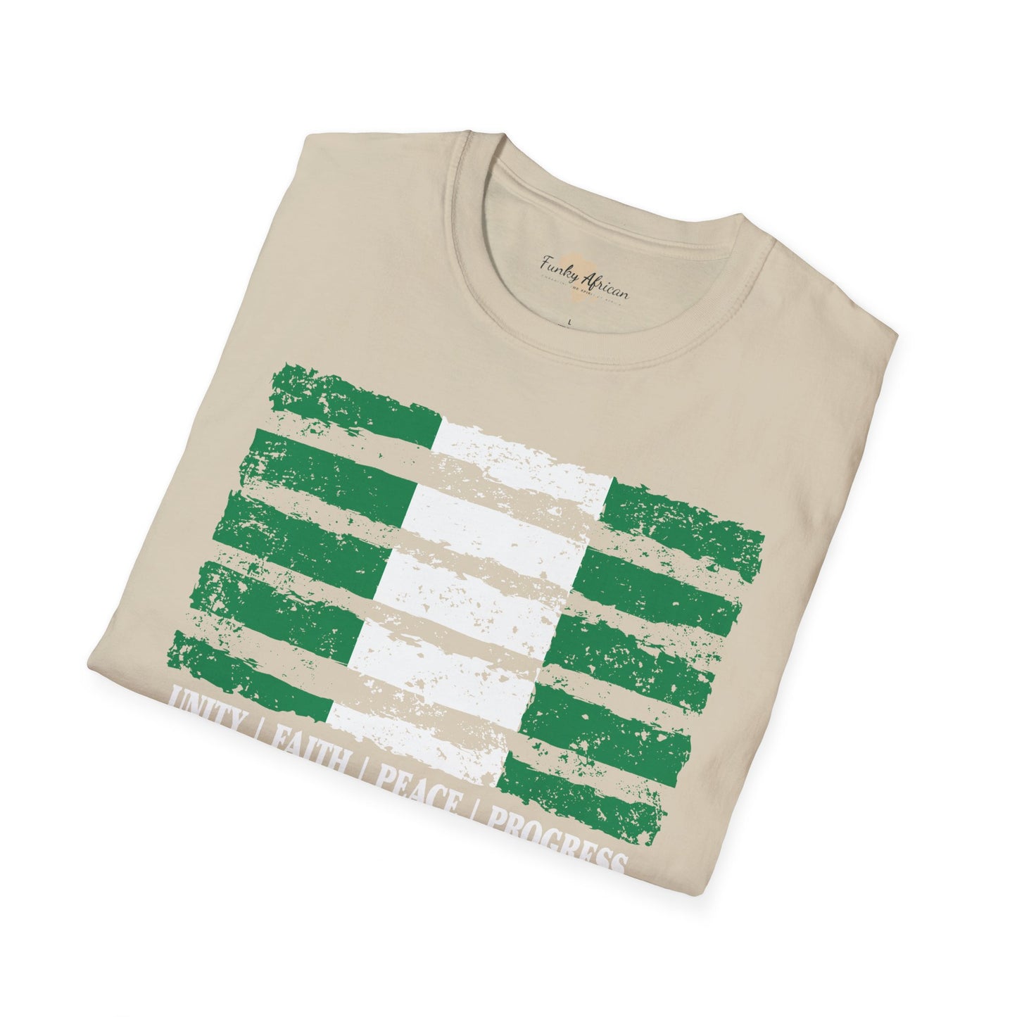 Nigeria strip unisex softstyle tee