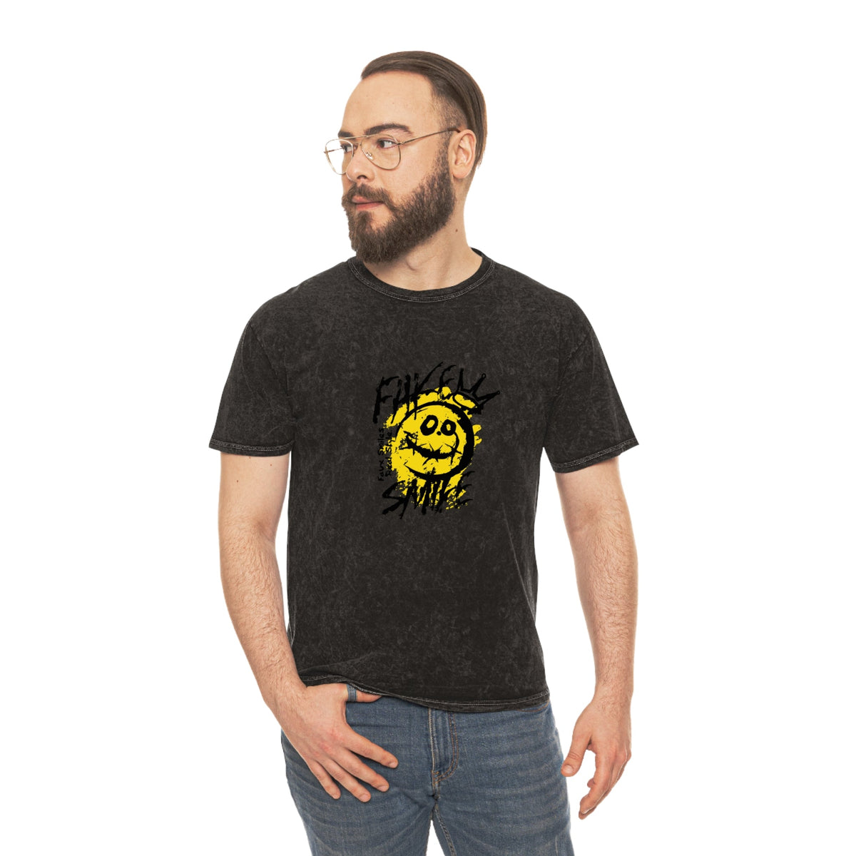 Fake smile unisex wash tee Funky African