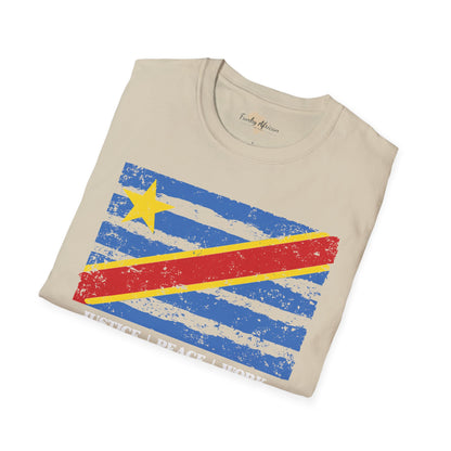 DR Congo strip unisex softstyle tee