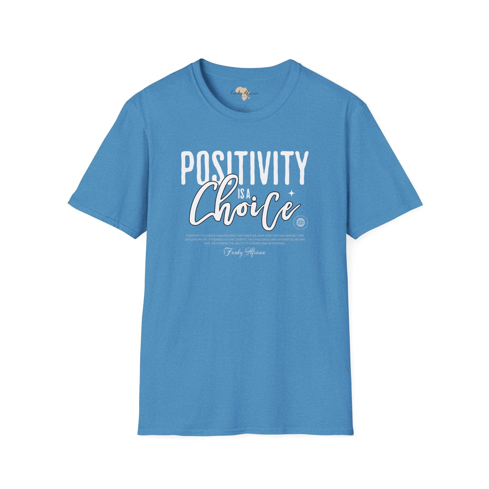 Positivity is a choice unisex softstyle tee Funky African