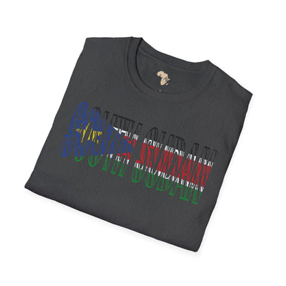 South Sudan text unisex softstyle tee