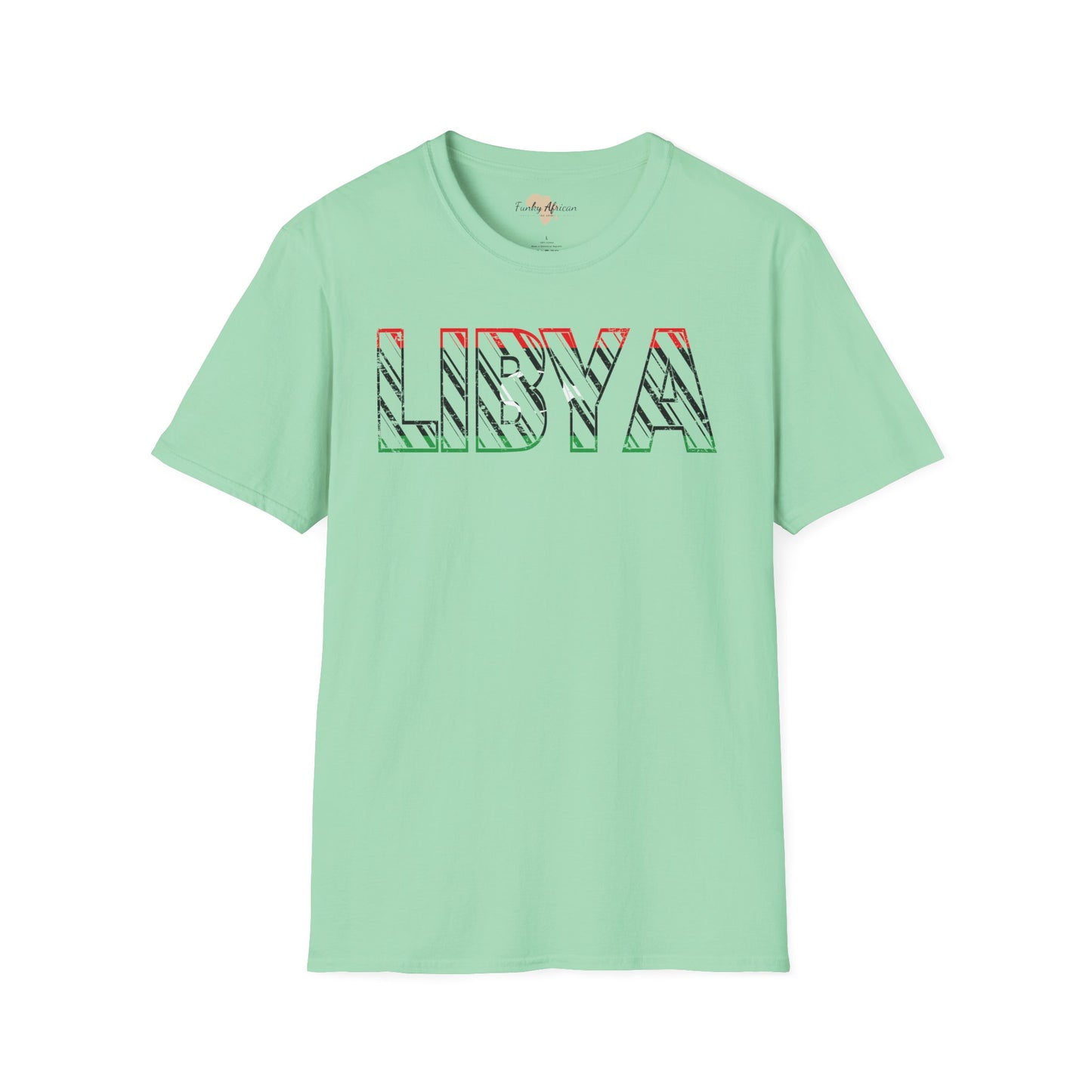 Libya text unisex softstyle tee