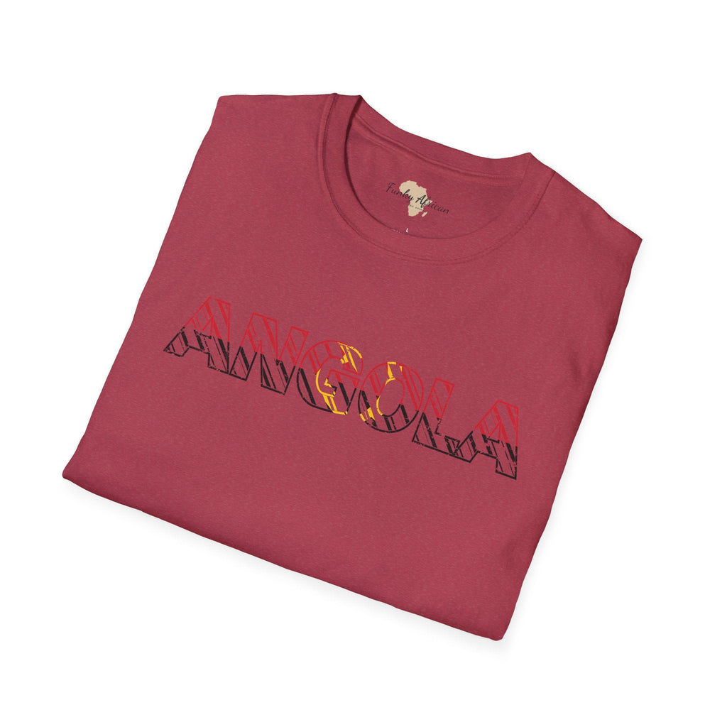 Angola text unisex softstyle tee Funky African