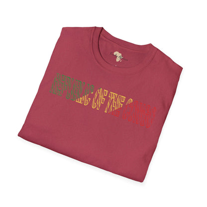 Republic of the Congo text unisex softstyle tee