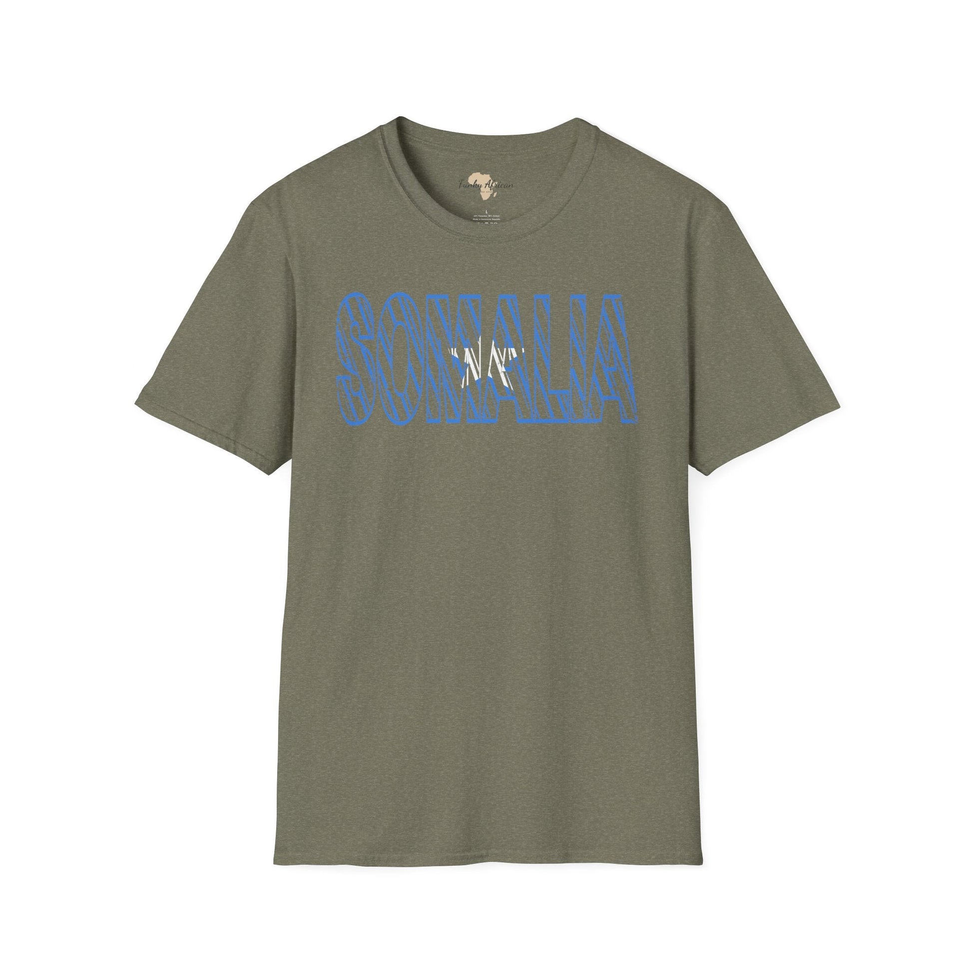 Somalia text unisex softstyle tee Funky African