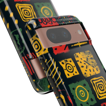 African Print Google Pixel Tough Cases