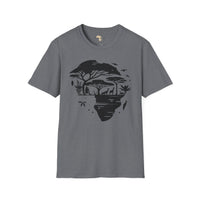 African map graffiti unisex softstyle tee Funky African
