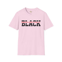 Unapologetically black unisex softstyle tee Funky African