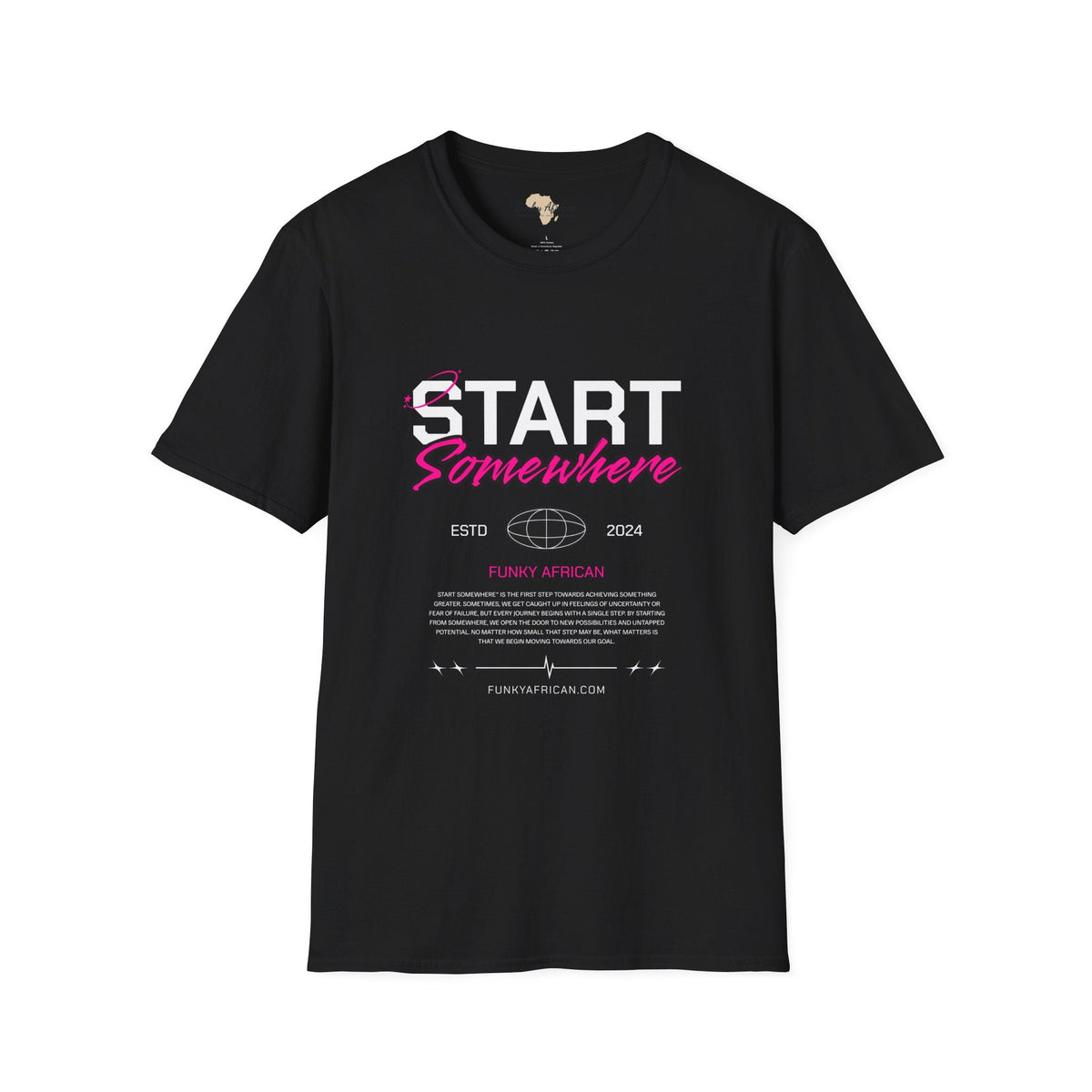 Just start unisex softstyle tee Funky African