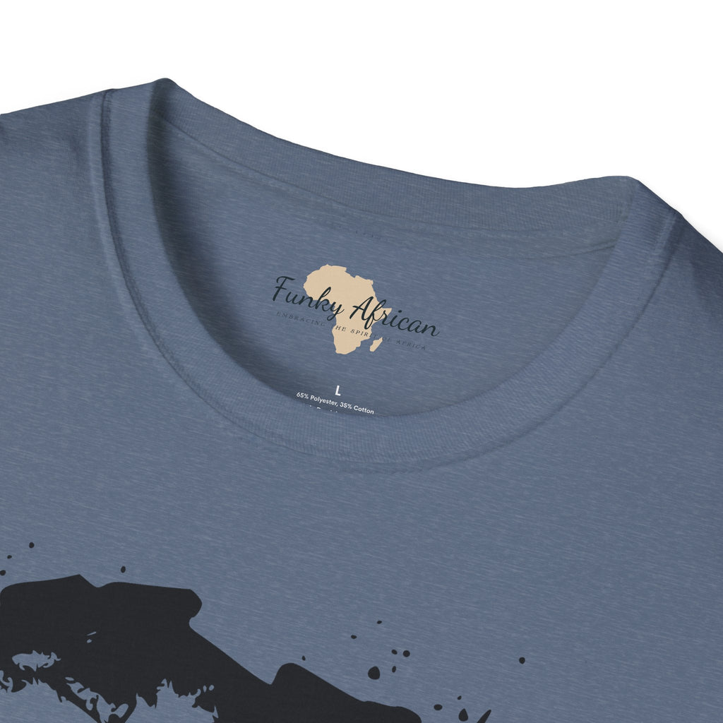 African map graffiti unisex softstyle tee Funky African