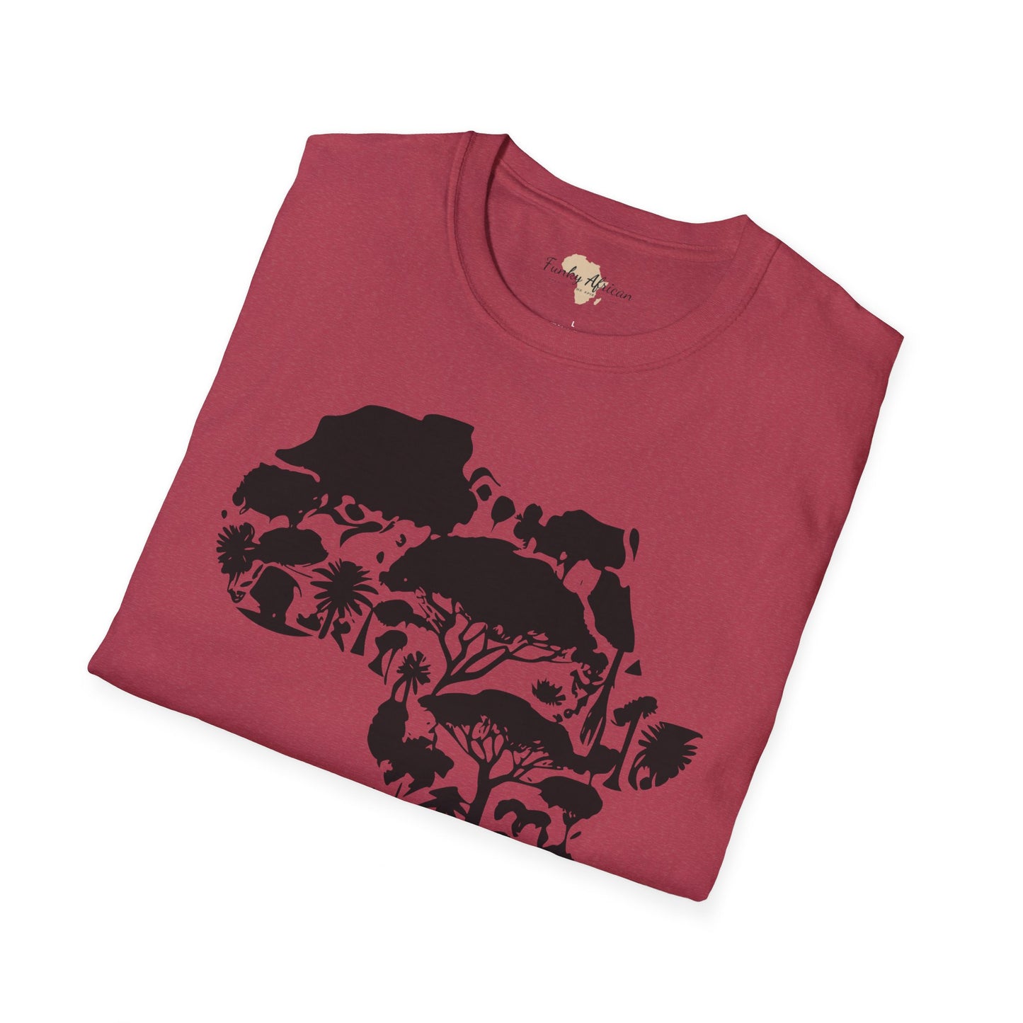 African map unisex softstyle tee