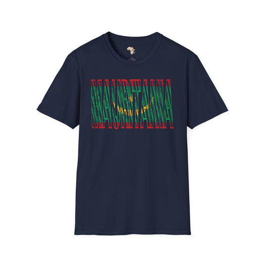 Mauritania text unisex softstyle tee Funky African