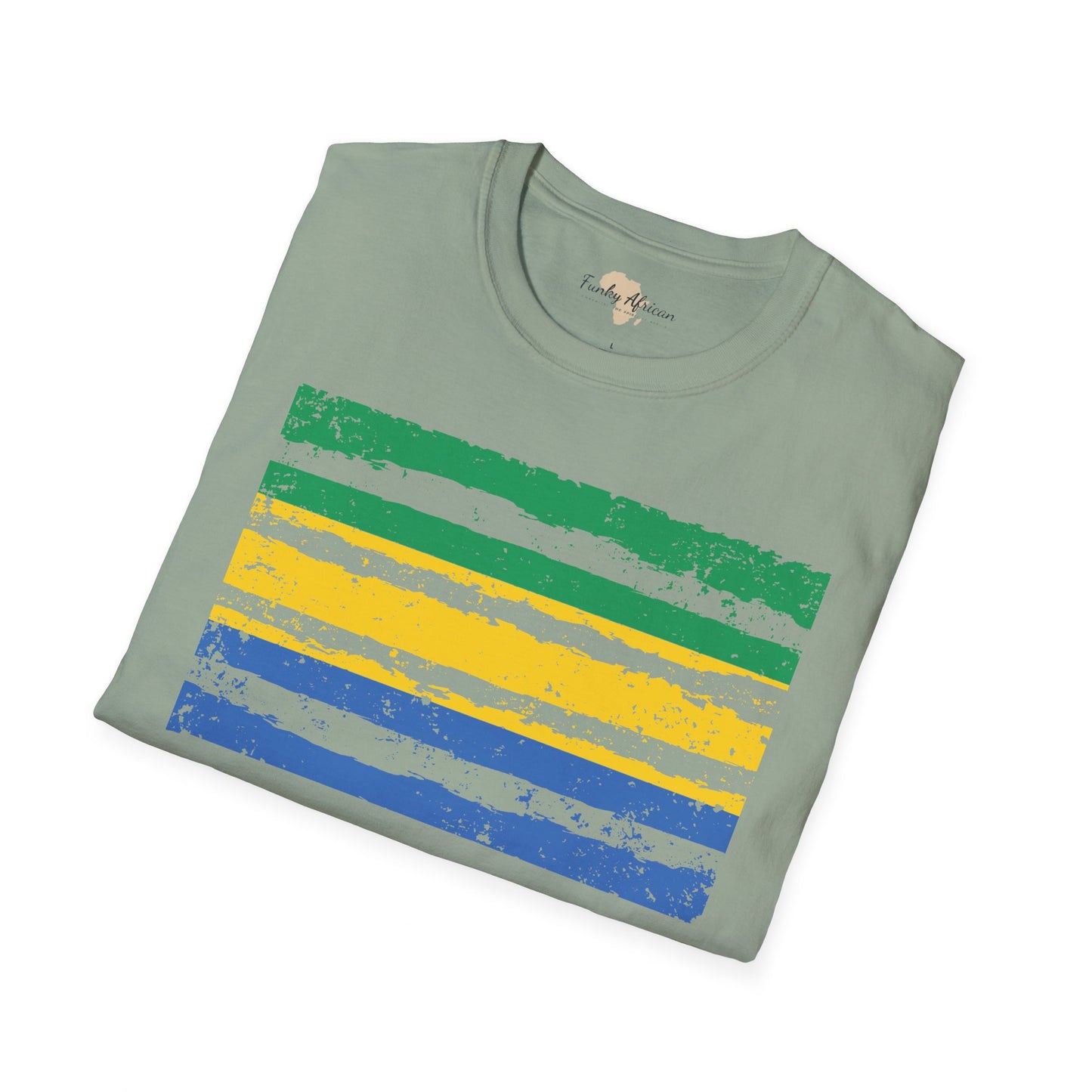 Gabon strip unisex softstyle tee