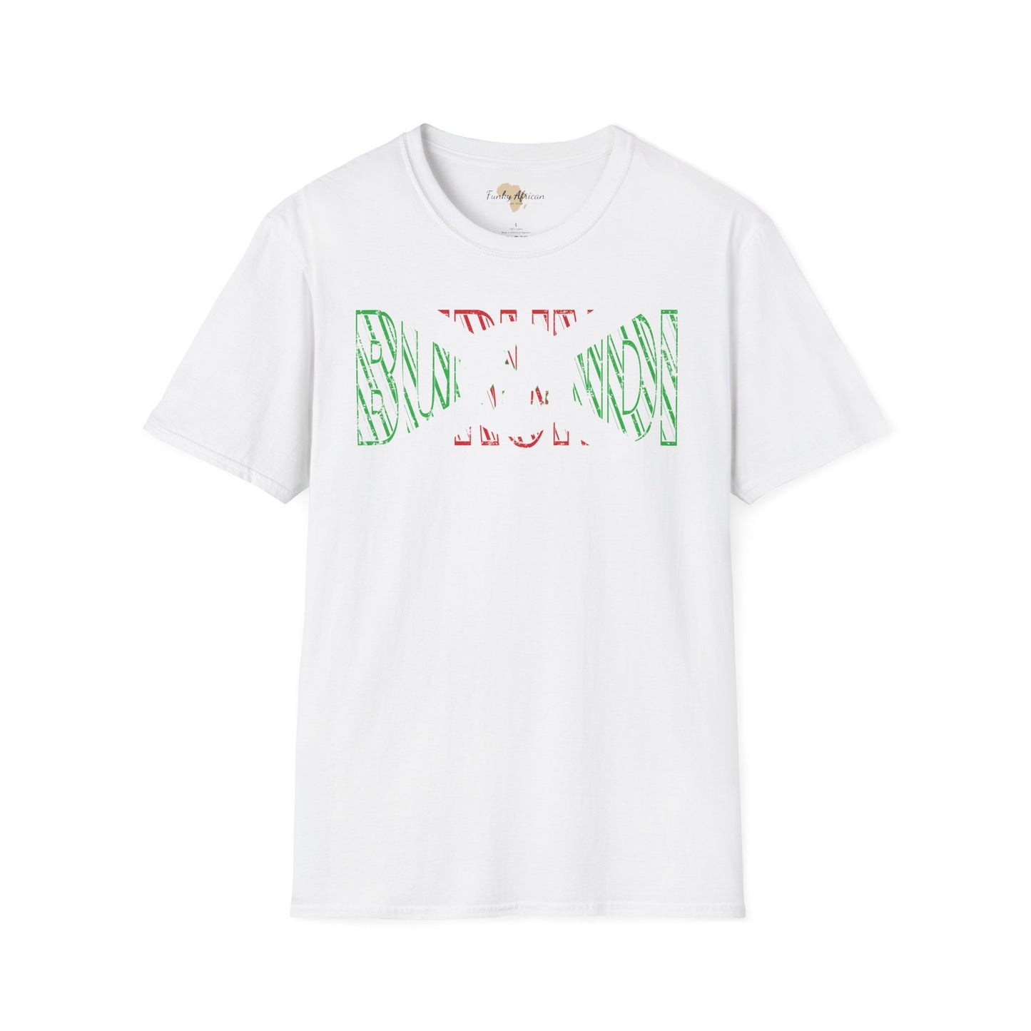 Burundi text unisex softstyle tee