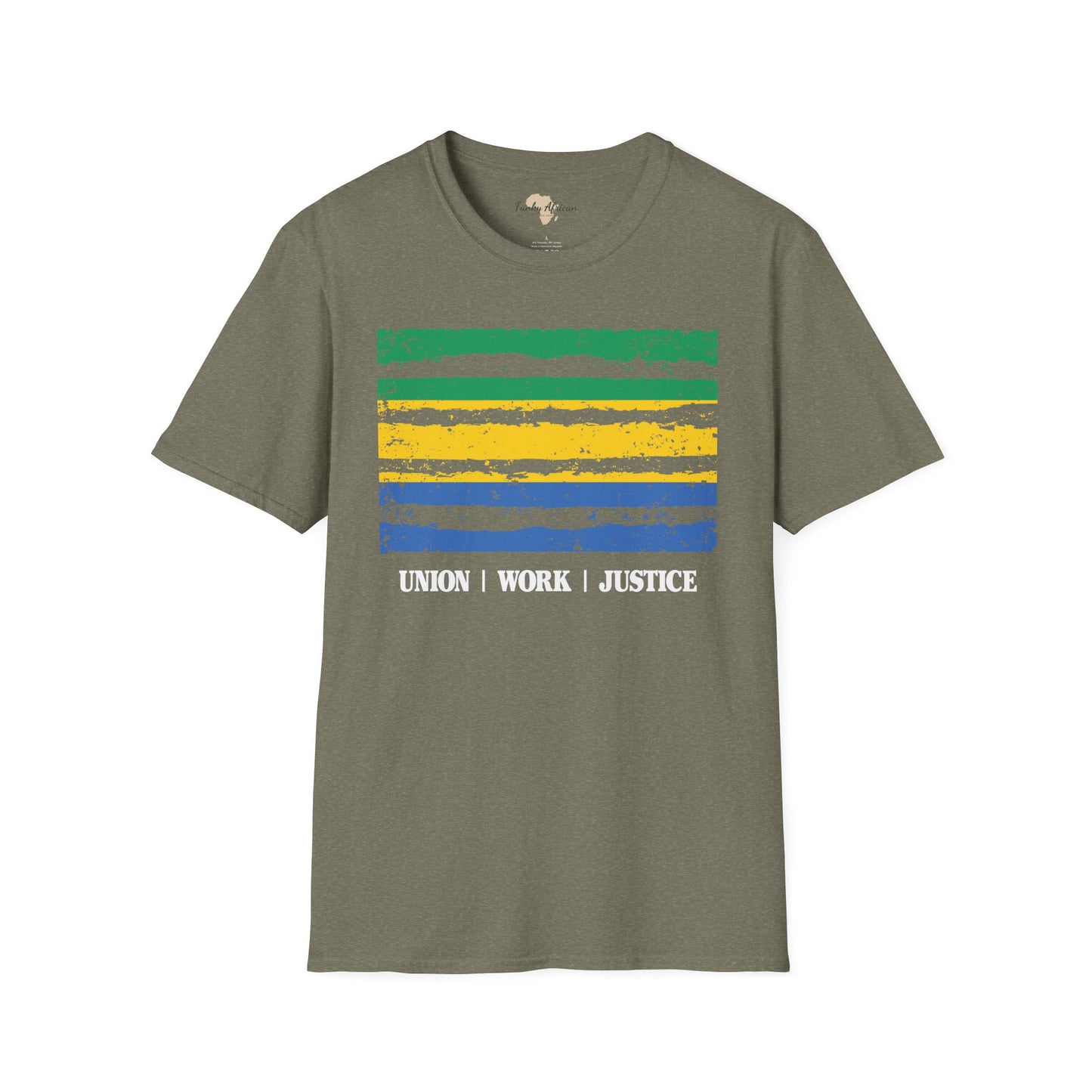 Gabon strip unisex softstyle tee