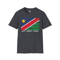 Namibia strip unisex softstyle tee Funky African