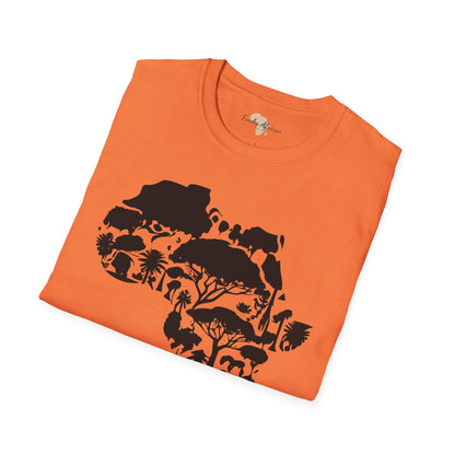 African map unisex softstyle tee