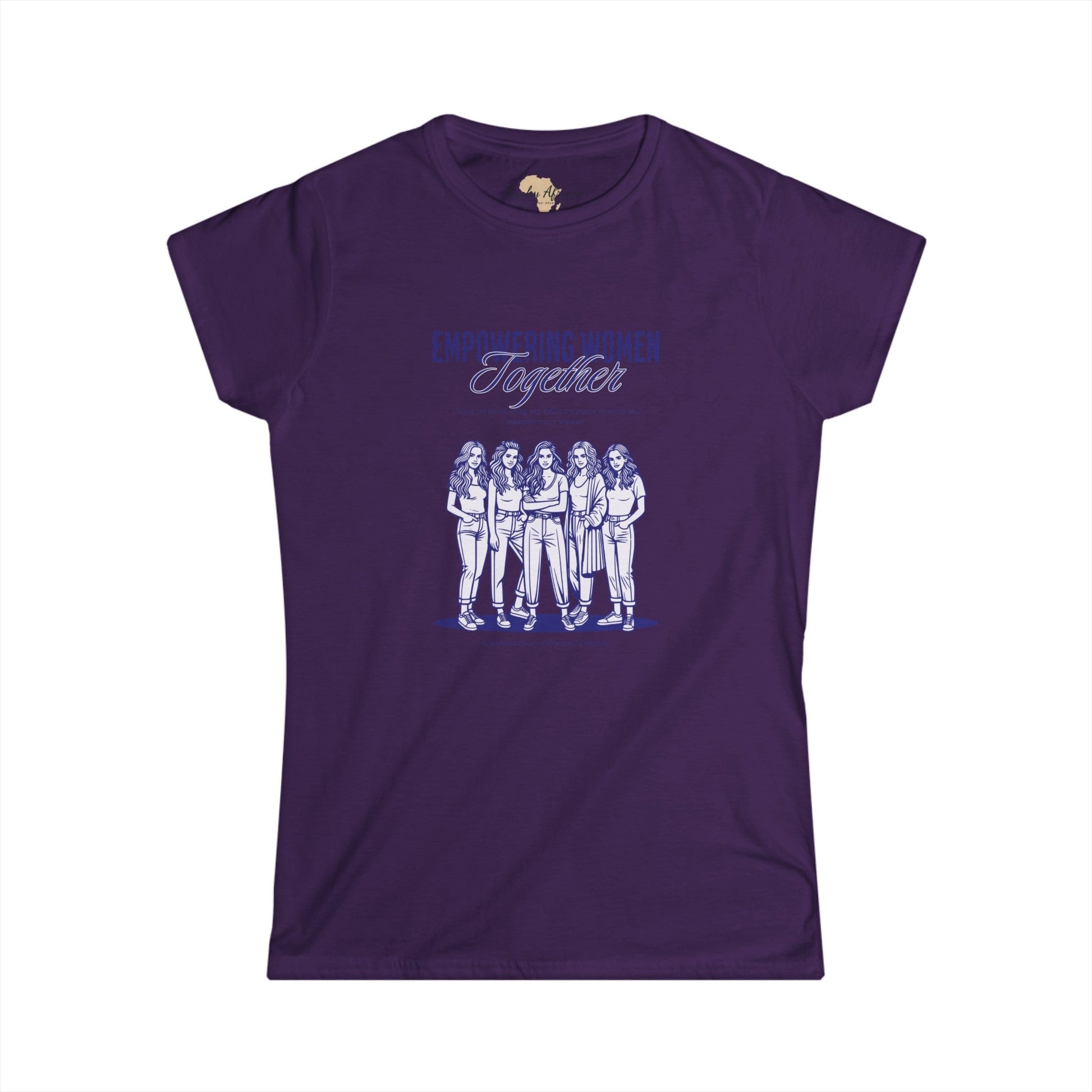 Empowering women together Women's Softstyle Tee Funky African
