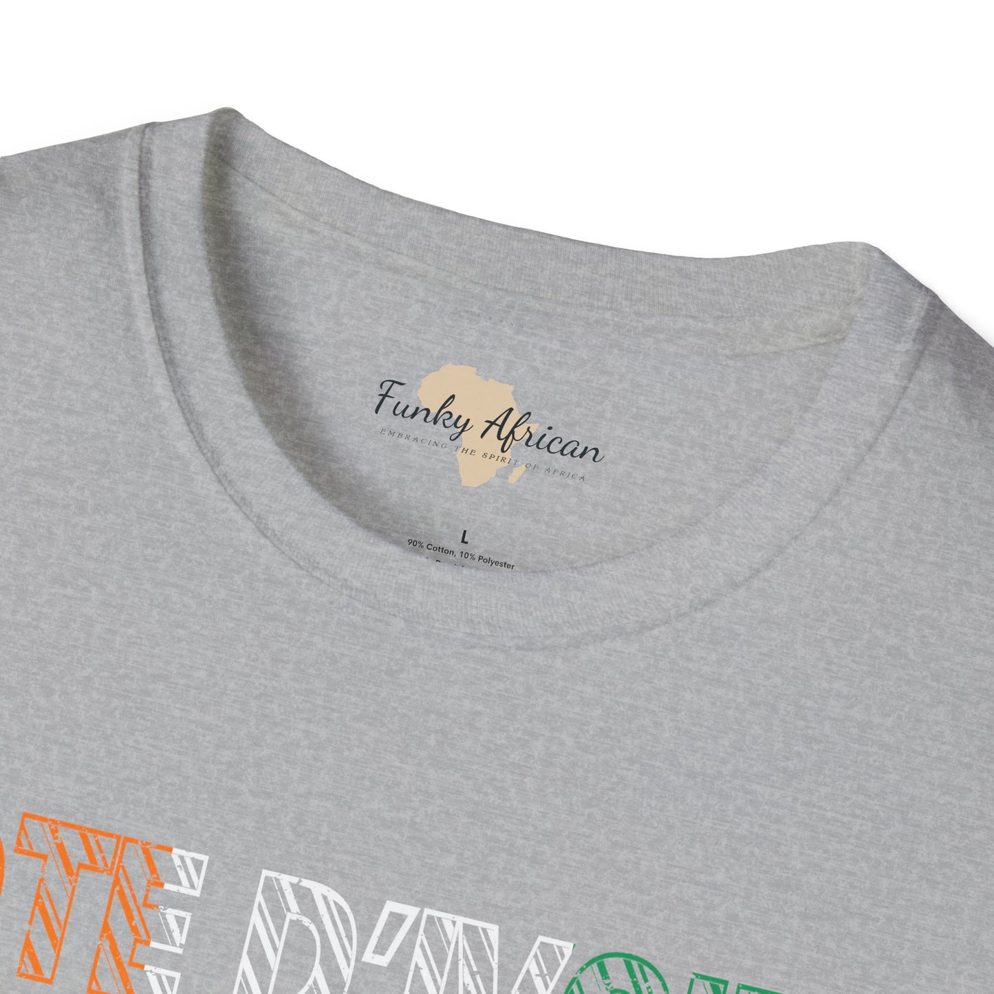 Côte d'Ivoire text unisex softstyle tee