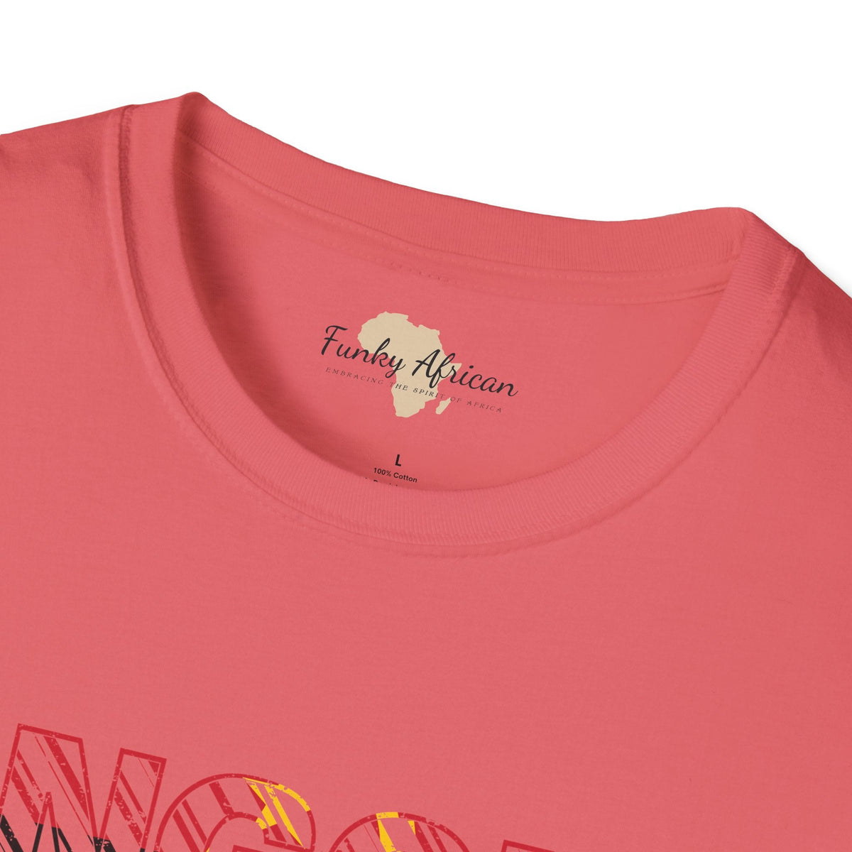 Angola text unisex softstyle tee Funky African